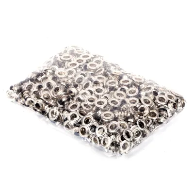 Common Nickel Eyelets 12mm 10mm 8mm 6mm 5.5mm for Banners Tarpaulin Holes Punching Machine for Safety Belts Accessories