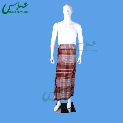 High Quality Men Wear Weaving Sarung Sarong Muslim Polyester Colors Mix Casual & Prayer Use