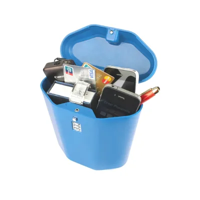 Personal Travel Beach Safe Box Portable Anti Theft Lockable Plastic Bag Lockbox for Valuables