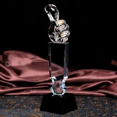 Crystal Trophy Modern Home Hotel Decoration Crystal Dance Trophy