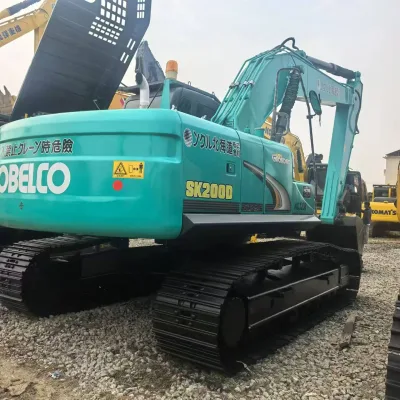 Used Shinko 200 SK200-8 Excavator 20 Ton Cummins Engine 2021 Model Green Color 800 Hours Low Price for Sale