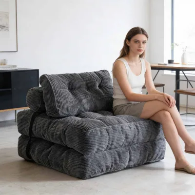Modern Folding Sofa Bed Convertible Sleeper Chair Pillow Portable Fold Chair Bed Floor Sofa Lounge Living Room Furniture