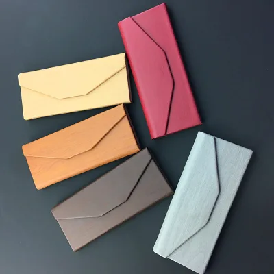 Wholesale High Quality Wood Pattern Design Triangle Folding Sunglasses Packaging Box Eyeglasses Glasses Case