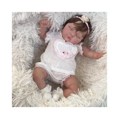 20inch/50CM 3D Soft Body Reborn Cotton Body Baby Girl Peaches BEBE Doll Realistic 3D Skin Visible Veins Kids Toys Gifts