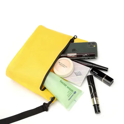 Multi Purpose Water-resistant Storage HandBag Pvc Tarpaulin Custom logo Daily Travel Makeup Bag