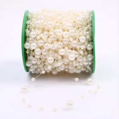 Starry Round String Beads Plastic Painted DIY Handmade Hair Accessories Colorful Bead Chain