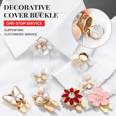 Custom Modern Eco-Friendly Zinc Alloy Metal Buttons Cover with Star Pattern for Shirts