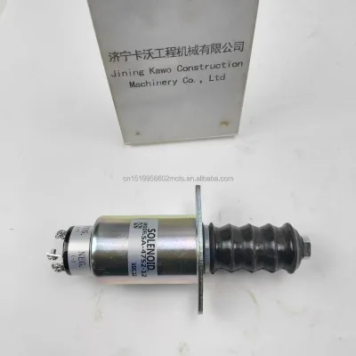 Excavator Parts Flameout Solenoid Valve SA-4752-12 Flameout Switch Fuel Cut-off Stop Solenoid Valve
