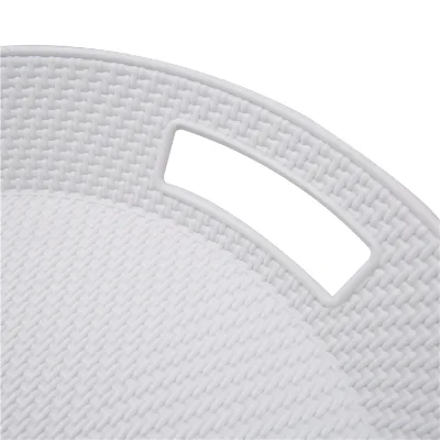 Simple White Stackable Food Tray Plastic Serving Wholesale Plastic Square Serving Tray
