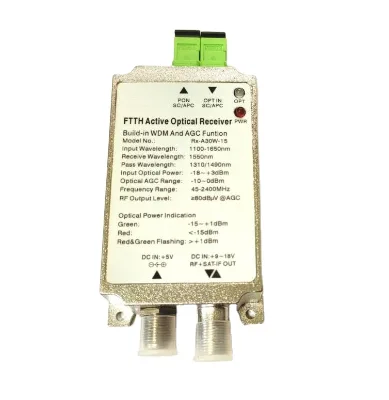 Highfly Professional 1550nm 45 2400MHz SAT if Mini Ftth Fiber Optical Receiver