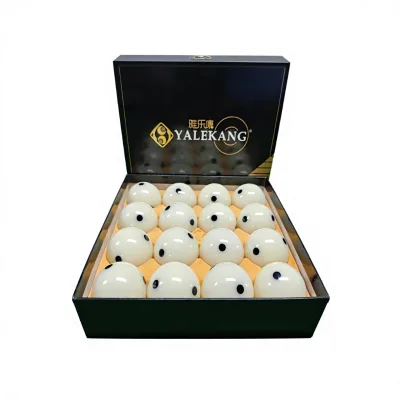 Full Case White Crystal Material Pool Balls Standard Size Complete Set Billiard Clubs Manufacturer Direct Shipment