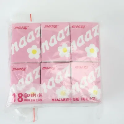 Household Small Packet 3 Ply Soft Facial Tissue Box Tissue Wood Pulp Wholesale Customize Logo Print Home Office Use