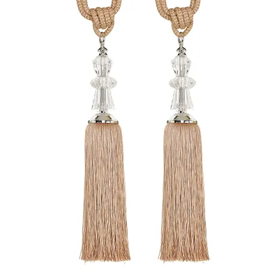 High Quality Curtain Accessories Curtain Tassel Tiebacks Colorful Curtain Tassels With Crystal Bead