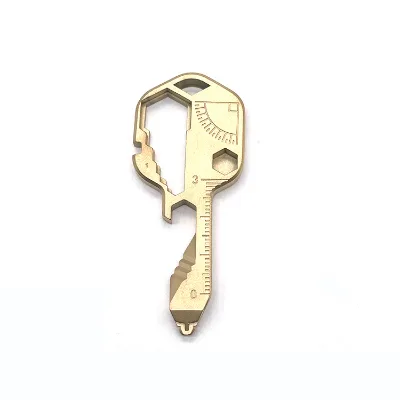 Multi-function Keychain Outdoor Portable Screwdriver Bottle Opener Stainless Steels Keyring Universal Tool Wrench EDC Tool
