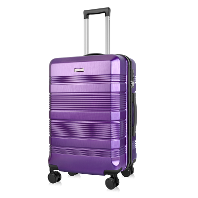 Abs luggage hidden expansion design full lined interior large capacity luggage fully open storage luggage