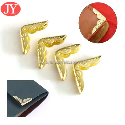 Golden Silver Bronze Metal Book Corner Protector Vintage Scrapbook Photo Album Notebook Menus Folder Protecting