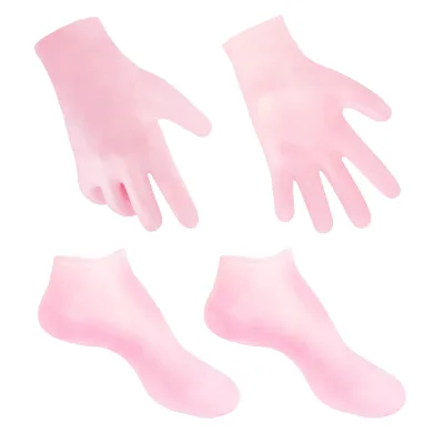 Skin-Friendly Silicone Moisturizing High Elasticity Hydrating Gloves Silicone Mitts for Hands