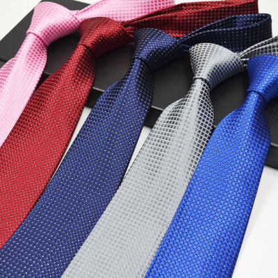 Solid Color Tie Mens Necktie for Business and Wedding Formal Necktie for Men