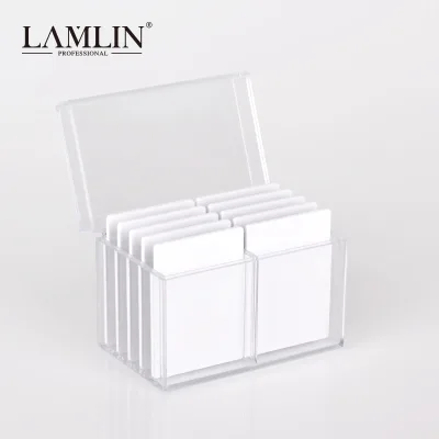 CNK Acrylic Rectangle False Eyelash Storage Box Close-Packed Container Lash Glue Pallet Holder Eyelash Extension Beauty Tool