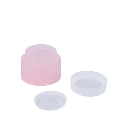 Refillable Double Walled Environmental PP Cosmetic Facial Cream Jar Container With Wide Mouth Cosmetic Container