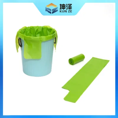 Plastic packaging bags biodegradable compostable bags with handles durable disposable shopping bags PLA plastic bags