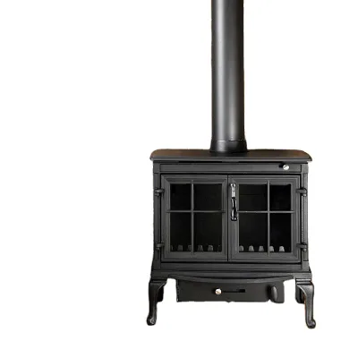 Factory-direct Real-flame Electric Metal Fireplace Postmodernism Wood-burning Stove Rural Villas Freestanding Home Fireplace