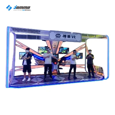 2021 Latest Commercial Game Machine 4 Players Virtual Reality Shooting Indoor Amusement Park 9D VR Machine