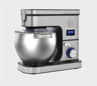 XY Commercial Bakery Mixer Stainless Steel Bowl Spiral Dough Hook Digital & Knob Control Three-Speed