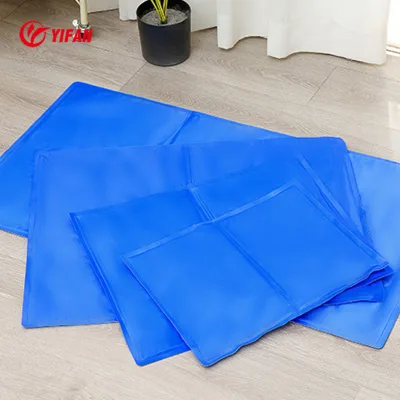 Eco-Friendly Portable Pet Mat for Dogs & Cats Modern Collapsible Summer Cooling Mattress with Memory Foam Polyester Material