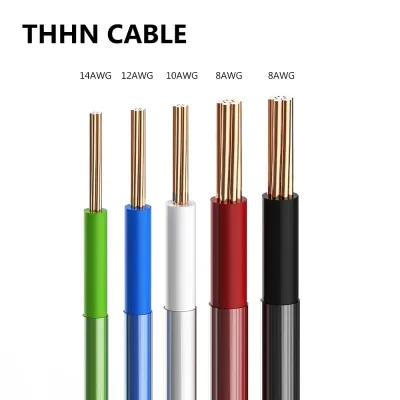 Hight Quality High Quality THHN THWN Electrical Wire 600V 12AWG 10AWG 8AWG Copper Building Wire OEM Customizable