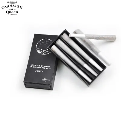 Brand Custom 109mm Pre Smoking Roll Box Packaging 3 Pack Rolled Cigarette Packaging Child Resistant Drawer Paper Box