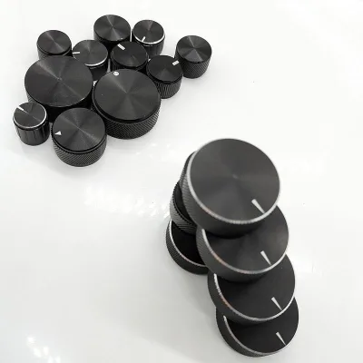 High Quality ISO9001 Certified CNC Machined Aluminum Potentiometer Knobs for Electric Oven Gas Stove Precision Tolerance Custom