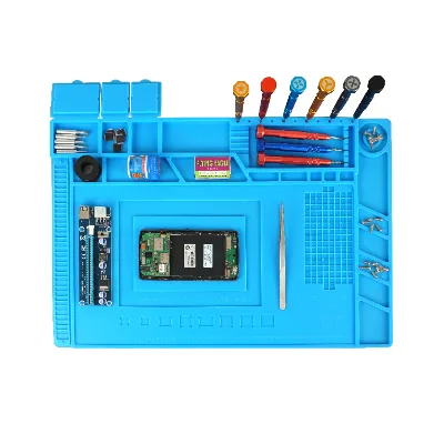DK-860 Magnetic Heat Insulation Screw Repair Tools Pad Desk Mat Silicone Repair Mat