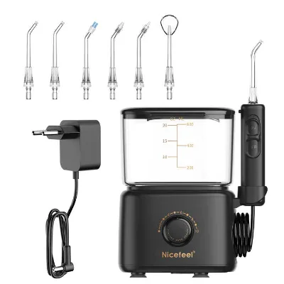 Portable Electric Water Dental Flosser Home Irrigator with Waterproof Desktop Cleaning Tool for Oral Care