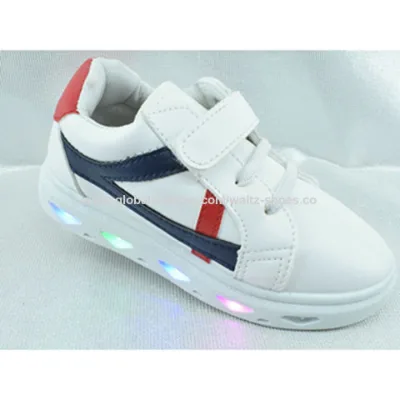 Custom OEM and beautiful children PU upper kids Led kids shoes led lights boy and girl size