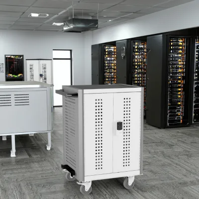 32 Bay Charging Trolleys Laptop Notebook Charging Charging Locker Easy to Move