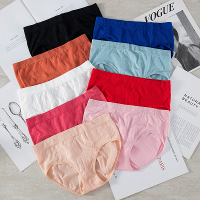 High Quality Ladies Plus Size Soft Cotton Briefs Panties Full Print Women Underwear
