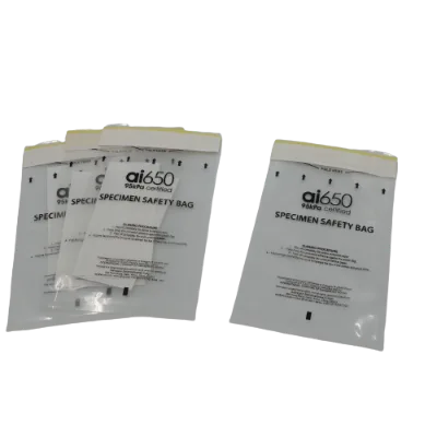 Autoclave Bags Specimen Bag With Document Wallet Biohazard Zip Lock Zipper Package