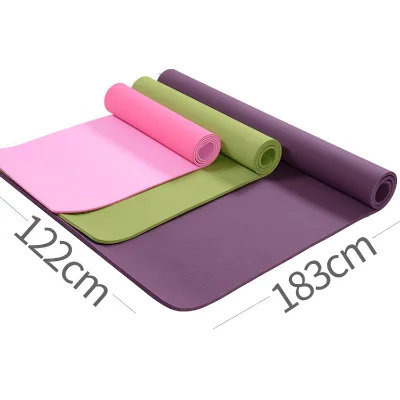 Custom Logo 8mm Thick 122cm Wide Heat Resistant Pink Eco-Friendly Foam TPE Water-proof Yoga Mat
