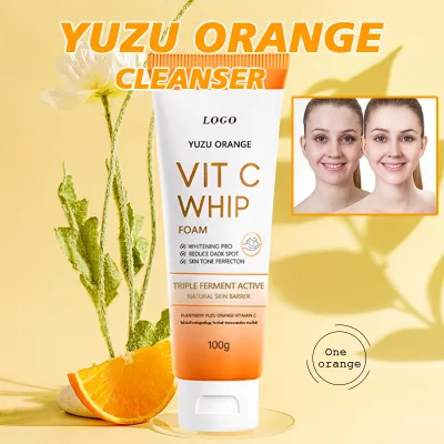 Wholesale Natural Organic Vitamin C Salicylic Acid Face Wash Gentle Cleansing Whitening Oil Control Face Wash Man and Women