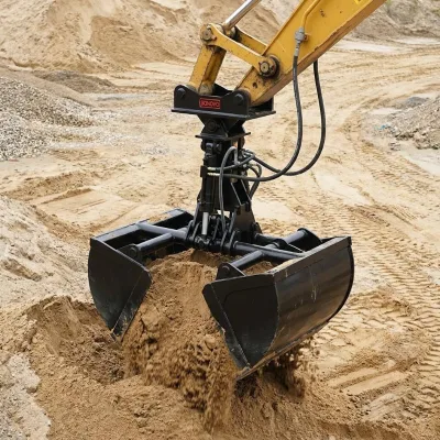 3CBM Hydraulic Clamshell Grab Bucket Excavator Attachment for 40 50 Ton Machines Heavy Duty Material Handling