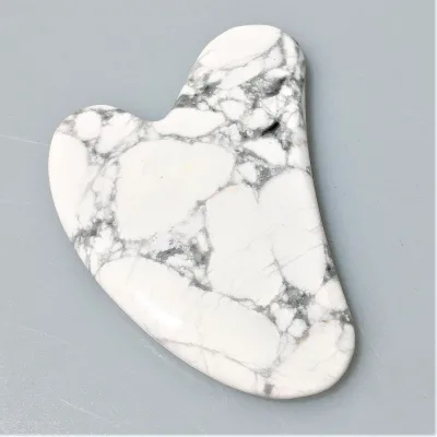 HY Beauty personal care Chinese cosmetic howlite stone gua sha stone facial massager