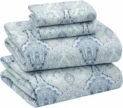 OEM ODM Printed Flannel Sheet Set 100% Natural Cotton Soft Warm Deep Pocket Nano-Tech Resistance Pilling Brushed Oeko-tex