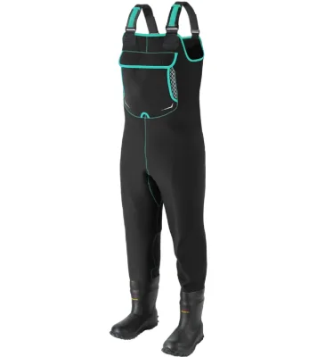 Custom 5mm Green Color Neoprene Chest Waders Bootfoot Fly Fishing for Lady