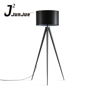 Arts Black Modern Led Tripod Floor Lamp for Living Room and Bedroom