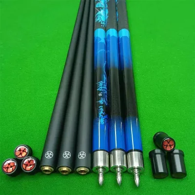 XP Black Tech Carbon Billiard Cue Chinese Black Eight 13mm Tip American Pool Cue Maple Butt Sleeve for Nine Ball