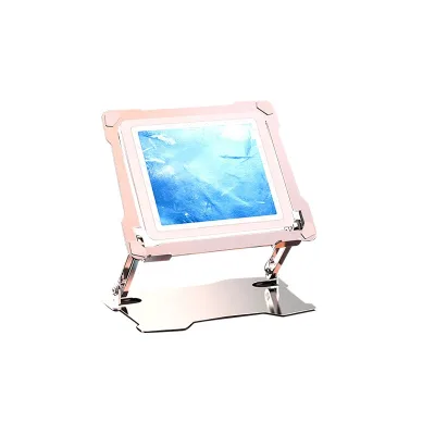 Multiple Movable Foldable Sustainable Adjustable Mobile Desktop Aluminum Alloy Laptop Holder Stand With Cooler