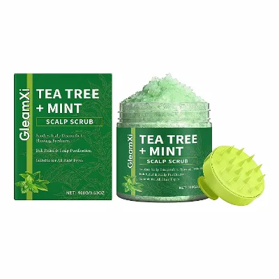 Tea Tree Mint Scalp Scrub Treatment Professional Scalp Care Deep Cleansing Nourishing Gentle Sleaning Exfoliator Scalp Scrub