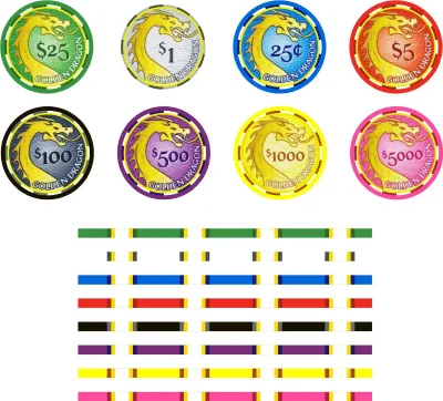 Wholesale Luxury 39mm 10g Ceramic Poker Chips Free Design Customized logo Ceramic Casino Chips for Poker Game
