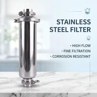 HN-10C NSF  304 Pre-Filter Stainless Steel Water Filter Industrial Water element Treatment Cartridge Filter Housing
